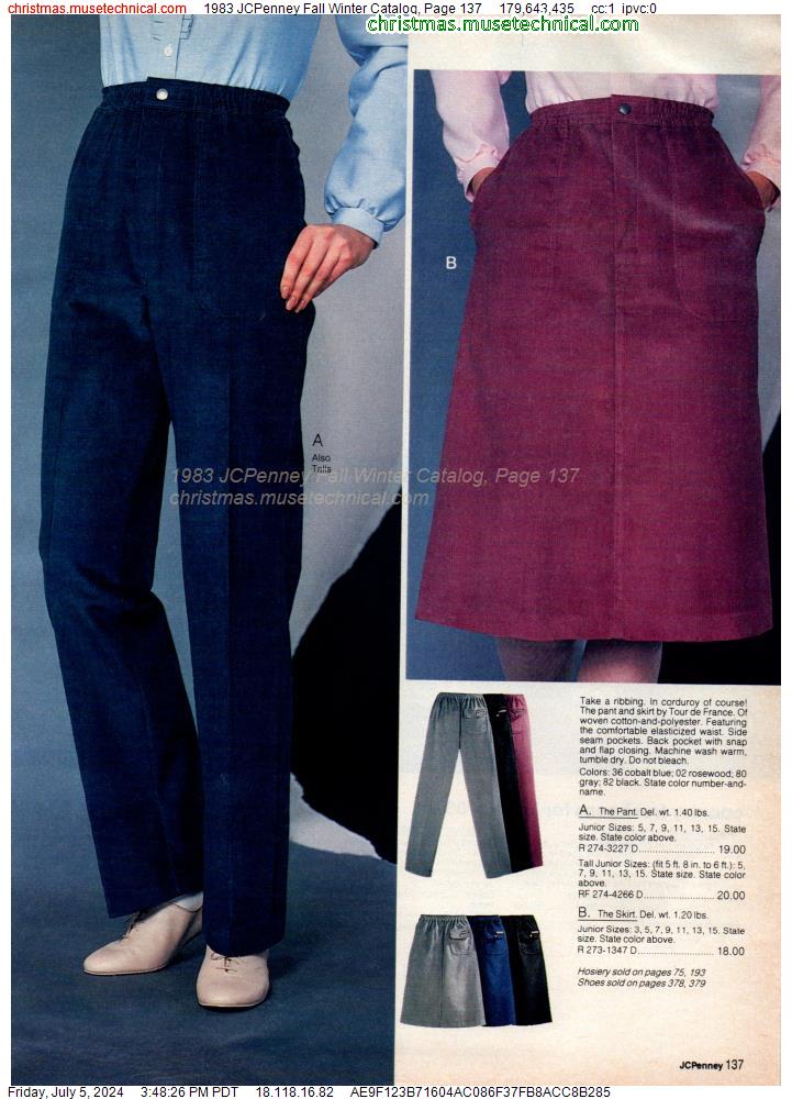 1983 JCPenney Fall Winter Catalog, Page 137