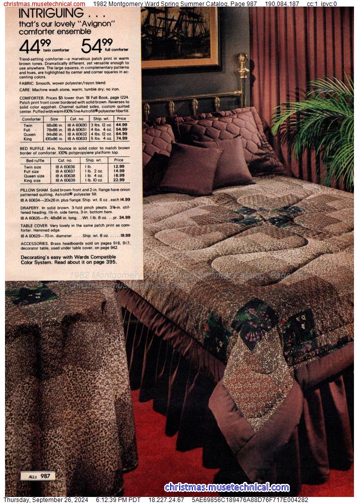 1982 Montgomery Ward Spring Summer Catalog, Page 987