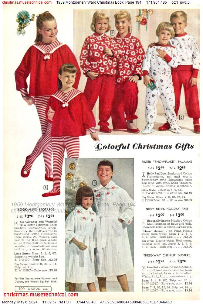 1959 Montgomery Ward Christmas Book, Page 194