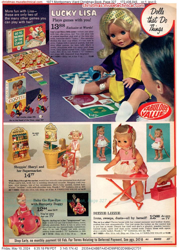1971 Montgomery Ward Christmas Book, Page 327