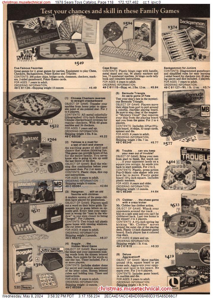 1978 Sears Toys Catalog, Page 118