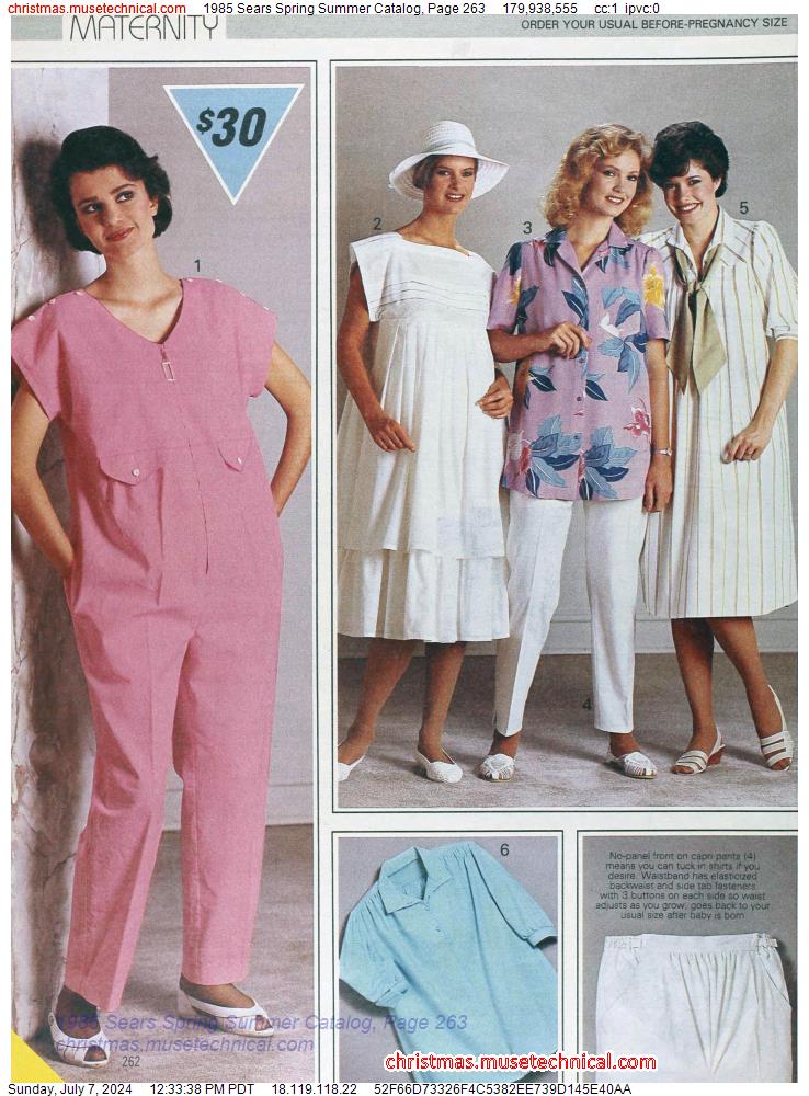 1985 Sears Spring Summer Catalog, Page 263