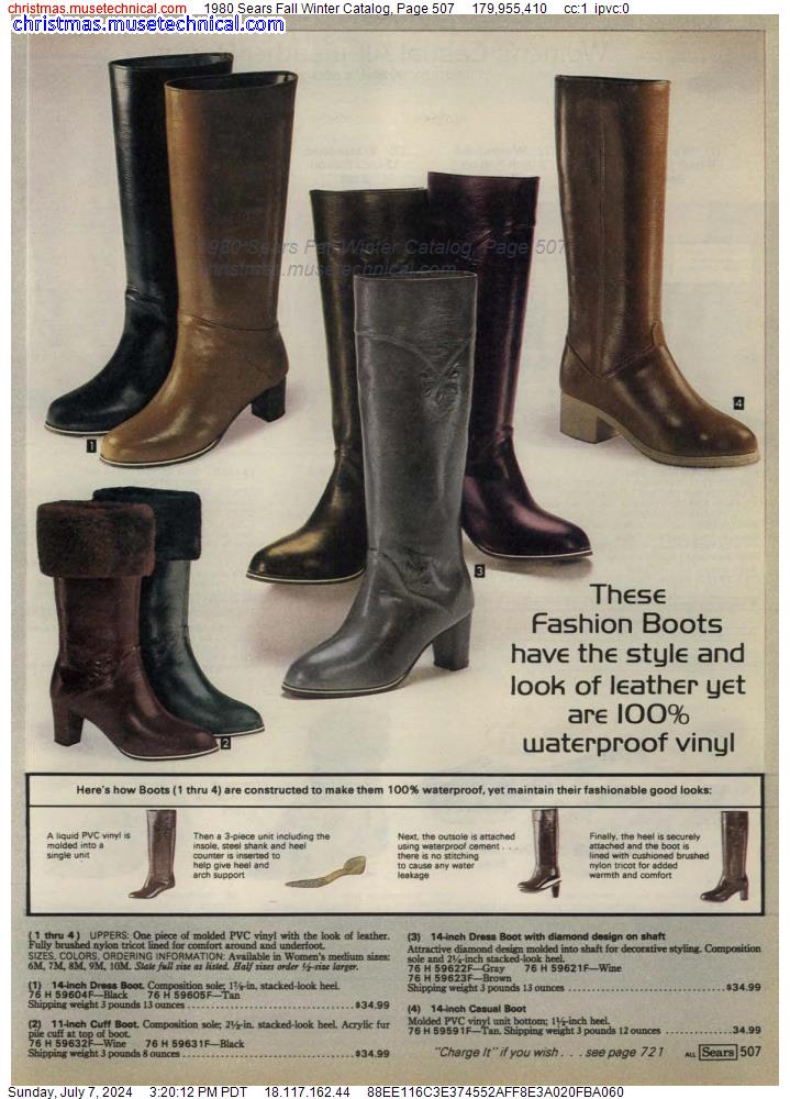 1980 Sears Fall Winter Catalog, Page 507