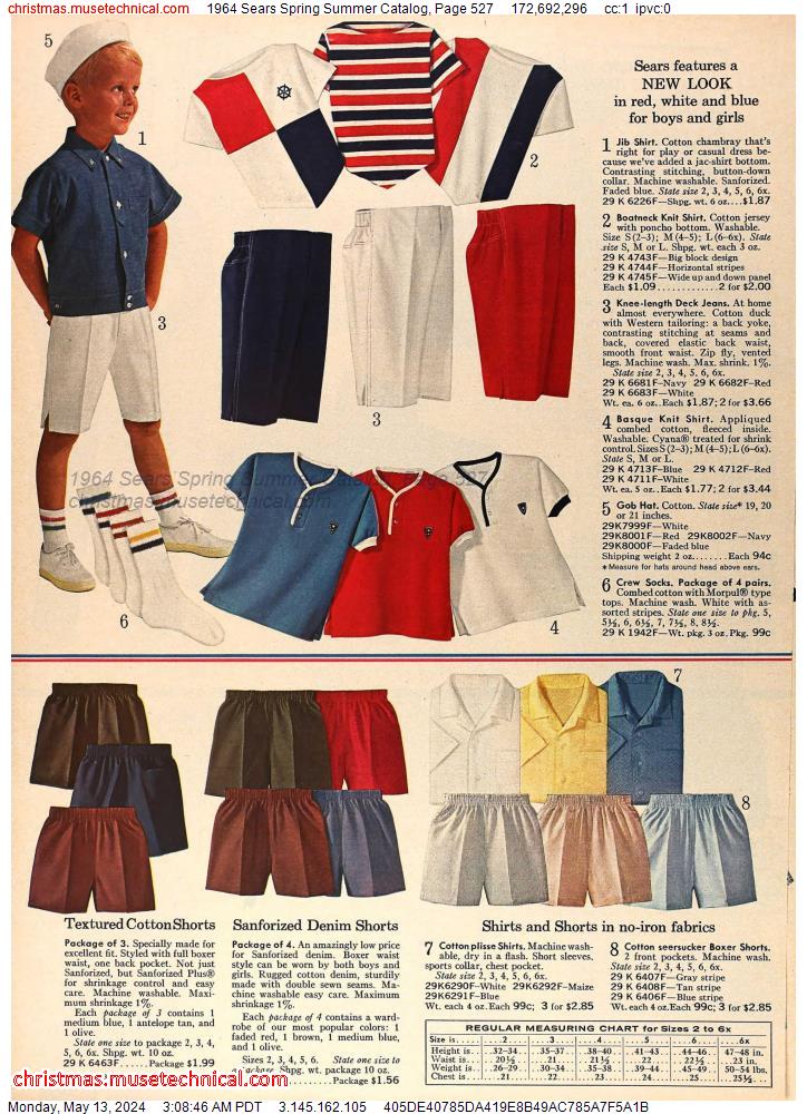 1964 Sears Spring Summer Catalog, Page 527