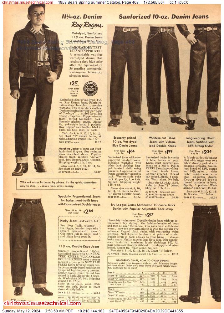 1958 Sears Spring Summer Catalog, Page 468