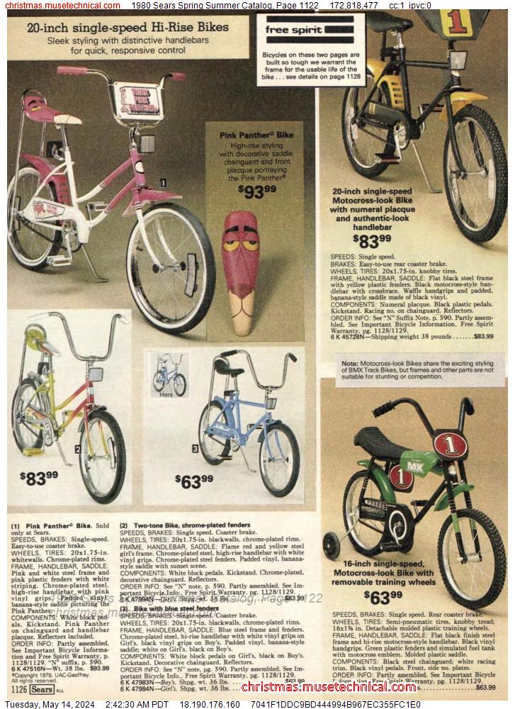 1980 Sears Spring Summer Catalog, Page 1122