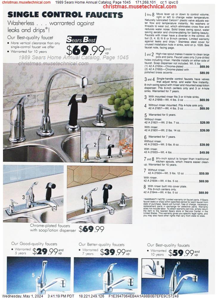1989 Sears Home Annual Catalog, Page 1045