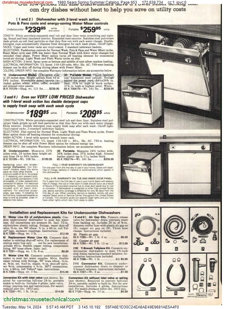 1980 Sears Spring Summer Catalog, Page 953