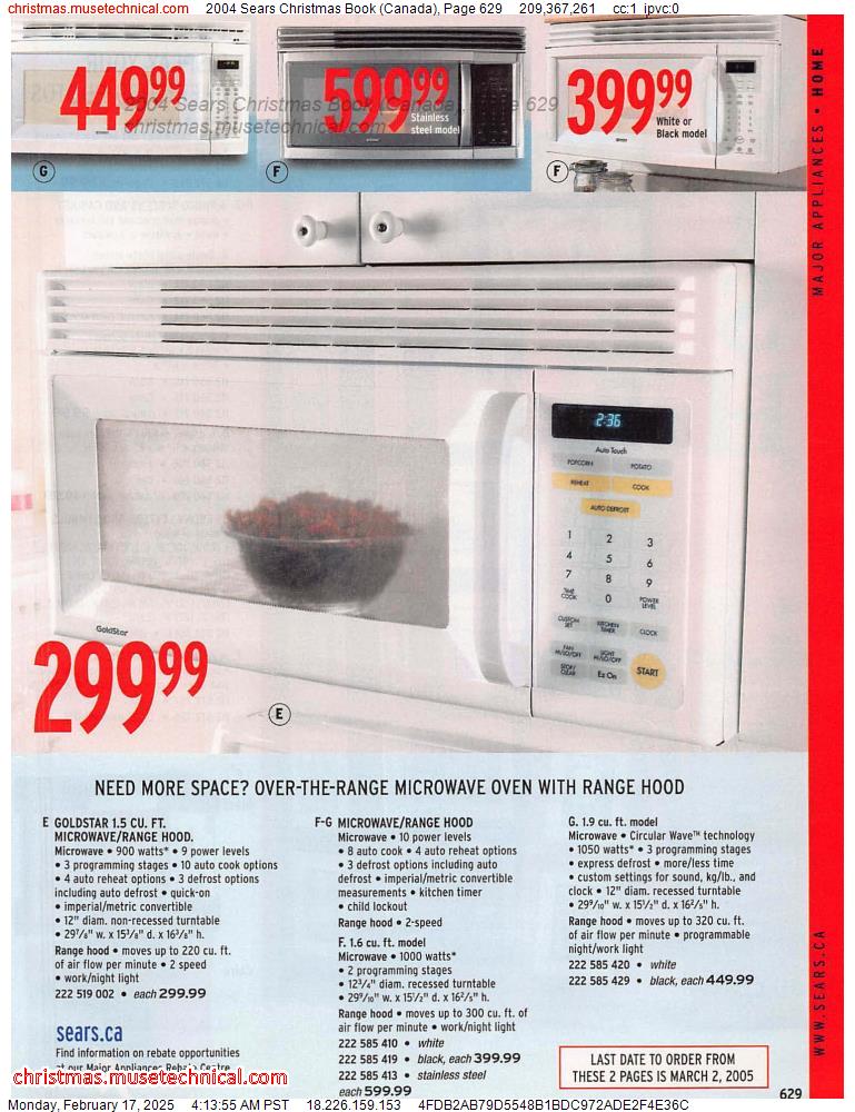 2004 Sears Christmas Book (Canada), Page 629