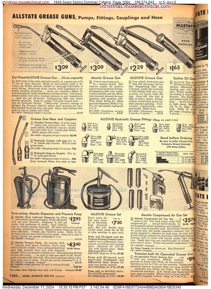 1948 Sears Spring Summer Catalog, Page 1084