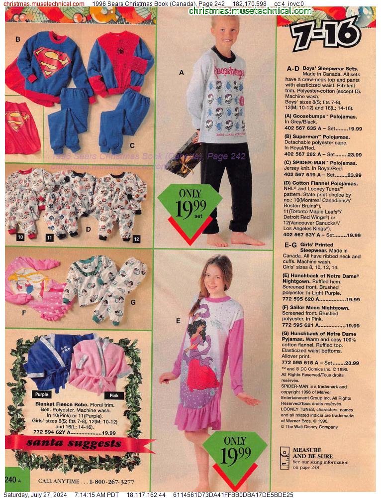 1996 Sears Christmas Book (Canada), Page 242