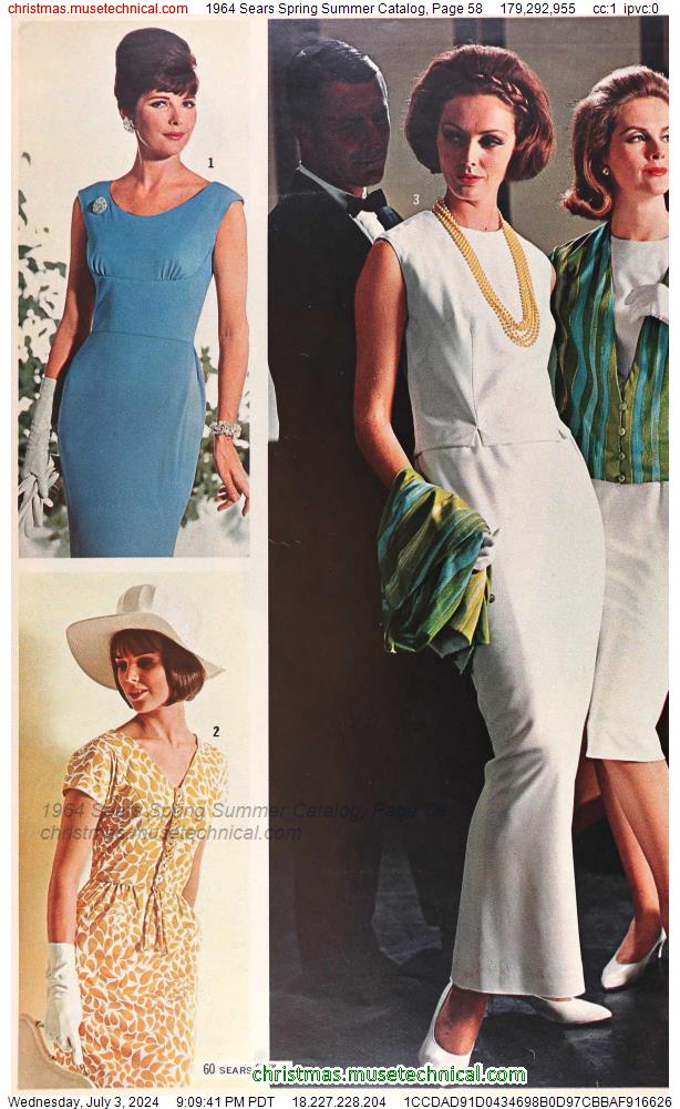 1964 Sears Spring Summer Catalog, Page 58