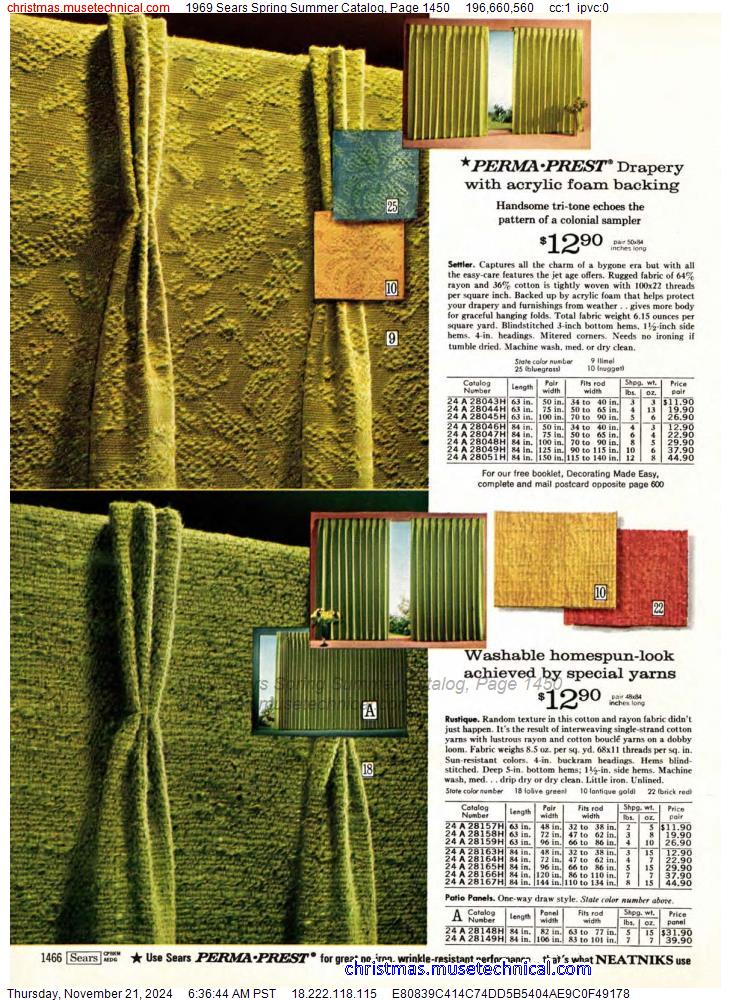 1969 Sears Spring Summer Catalog, Page 1450