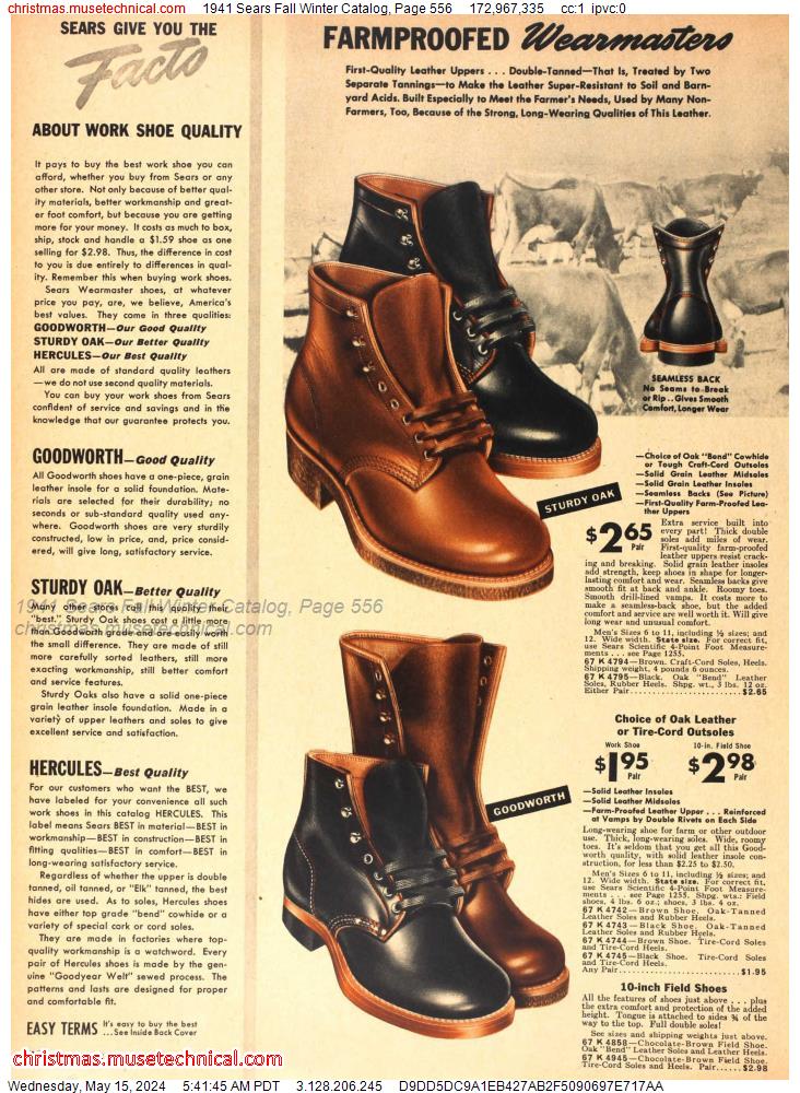 1941 Sears Fall Winter Catalog, Page 556