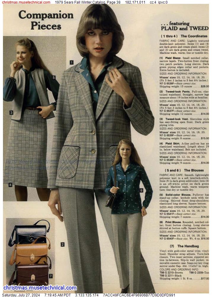 1979 Sears Fall Winter Catalog, Page 38