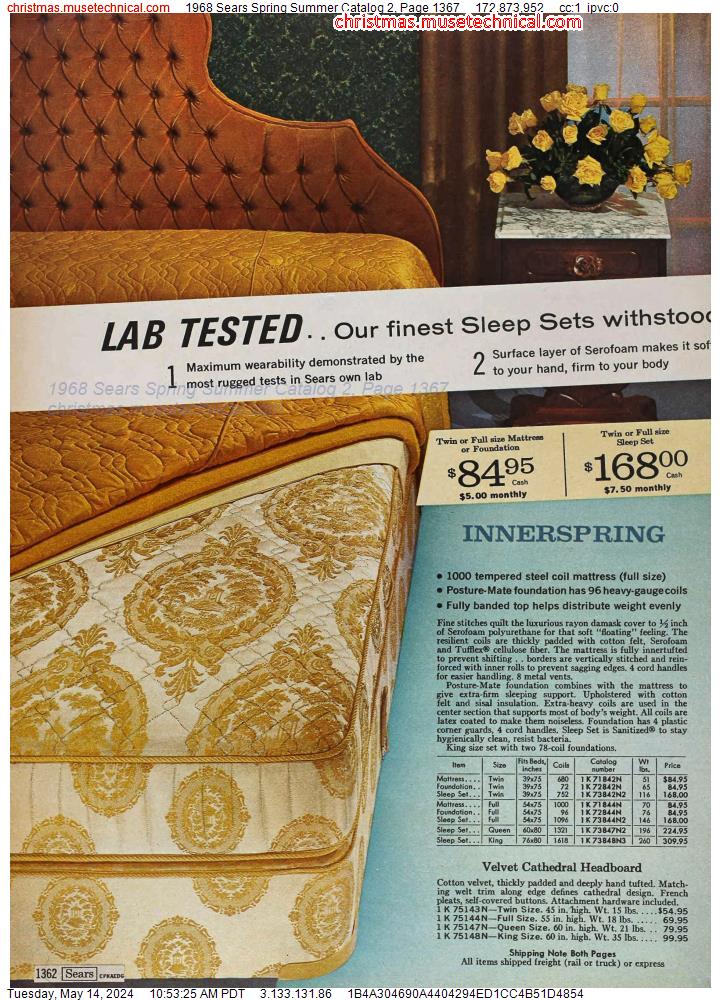 1968 Sears Spring Summer Catalog 2, Page 1367
