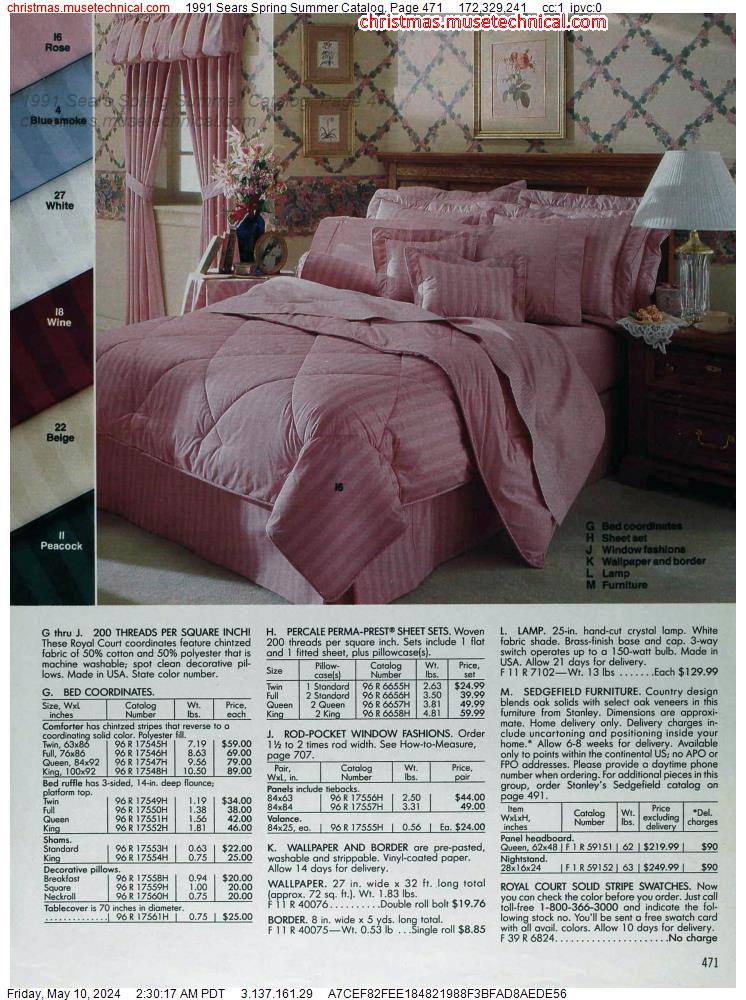 1991 Sears Spring Summer Catalog, Page 471