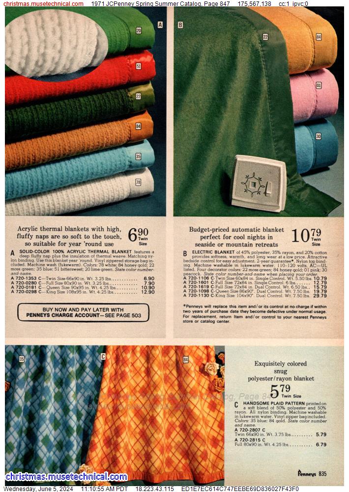 1971 JCPenney Spring Summer Catalog, Page 847