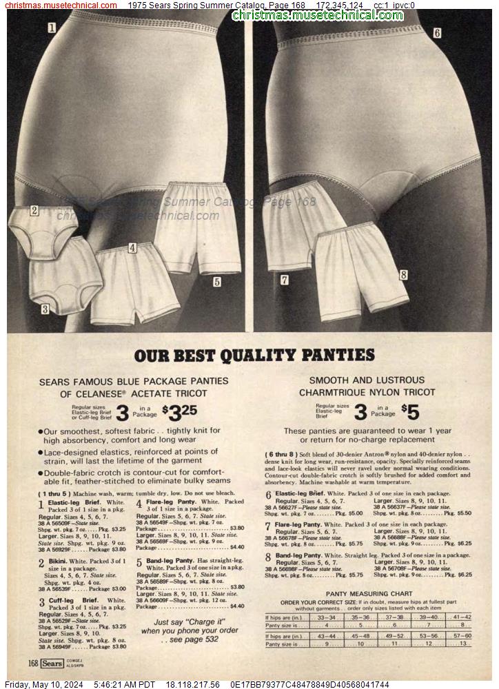 1975 Sears Spring Summer Catalog, Page 168