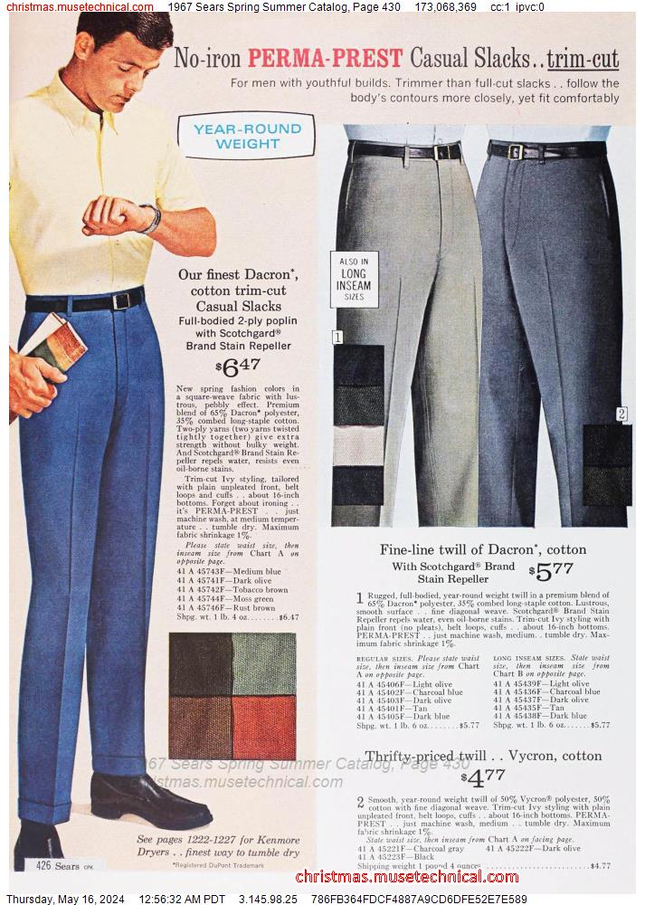 1967 Sears Spring Summer Catalog, Page 430