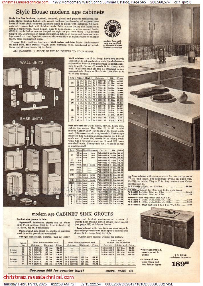 1972 Montgomery Ward Spring Summer Catalog, Page 565