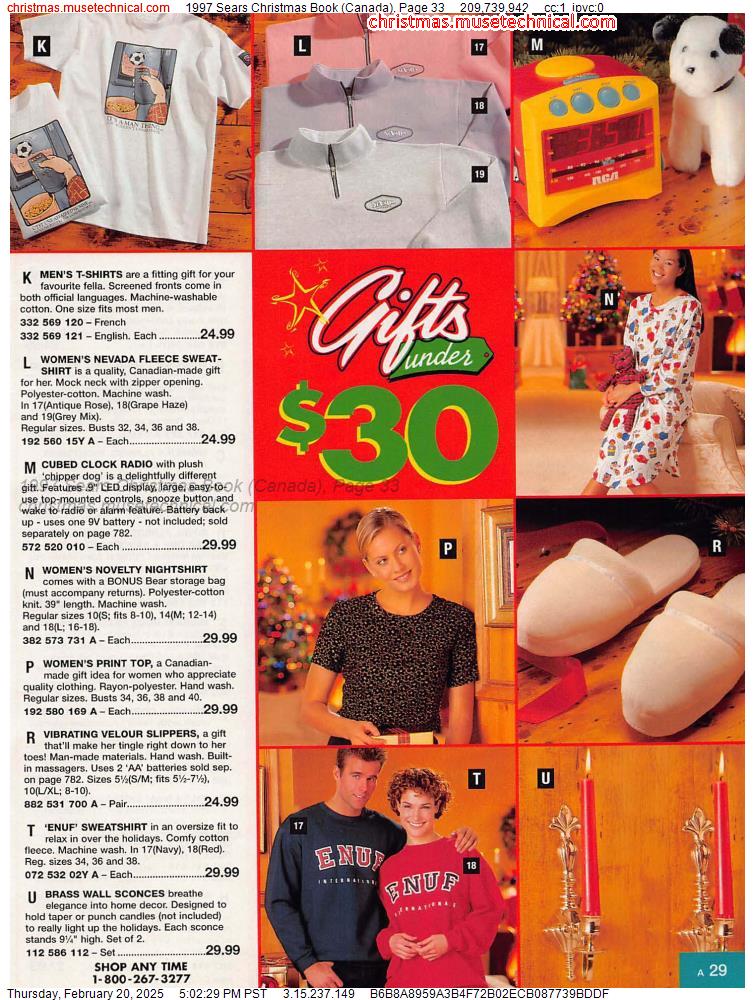 1997 Sears Christmas Book (Canada), Page 33