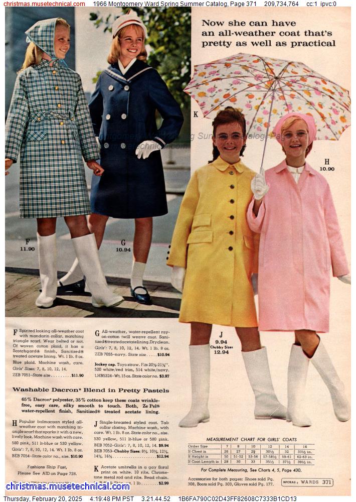 1966 Montgomery Ward Spring Summer Catalog, Page 371