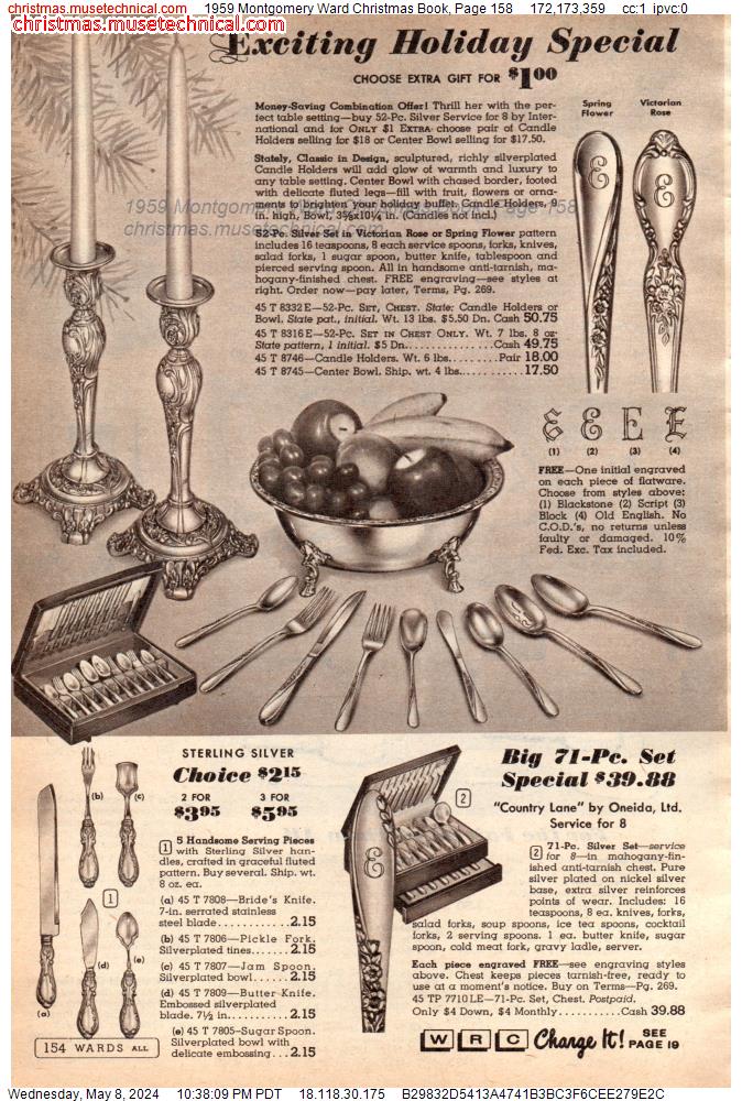 1959 Montgomery Ward Christmas Book, Page 158