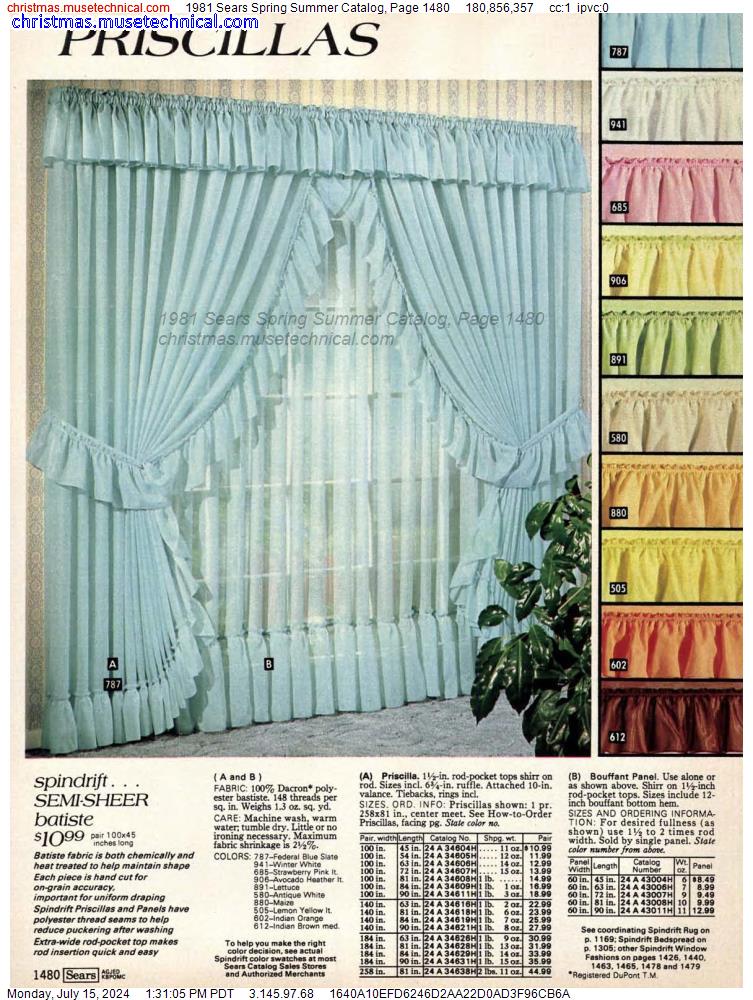 1981 Sears Spring Summer Catalog, Page 1480