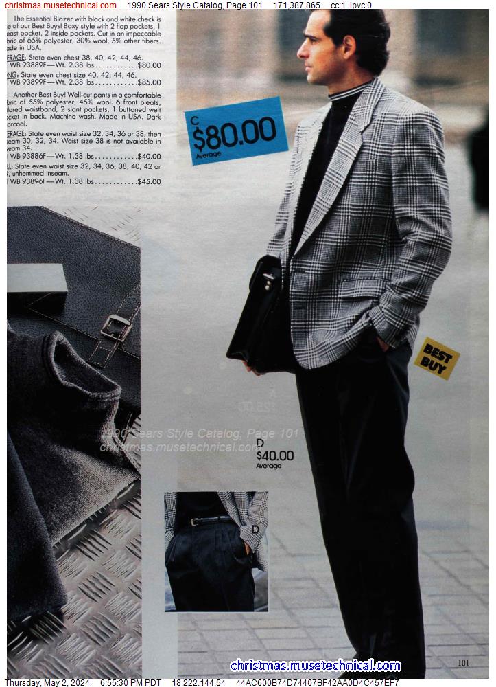 1990 Sears Style Catalog, Page 101