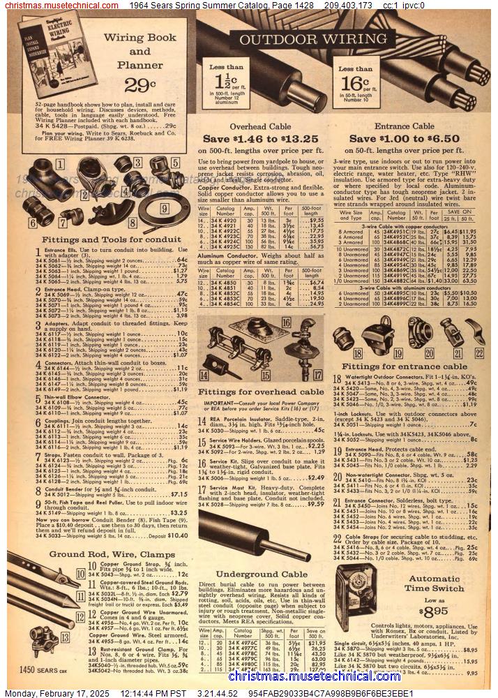 1964 Sears Spring Summer Catalog, Page 1428