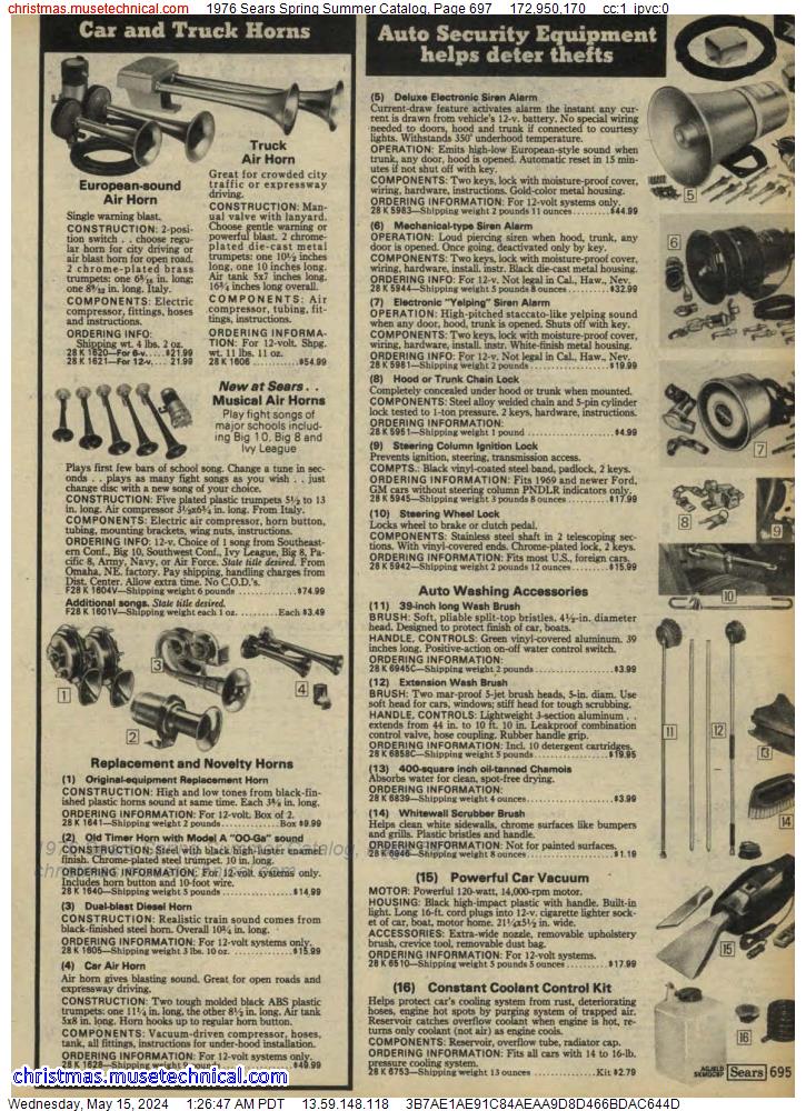 1976 Sears Spring Summer Catalog, Page 697
