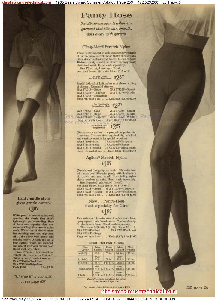 1965 Sears Spring Summer Catalog, Page 253
