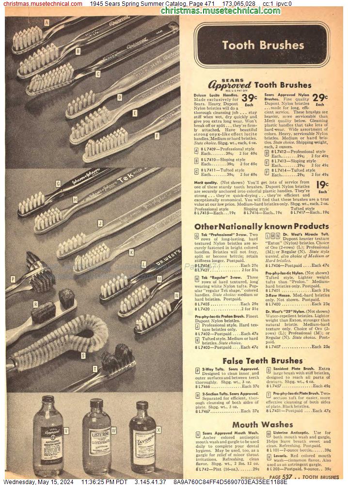 1945 Sears Spring Summer Catalog, Page 471