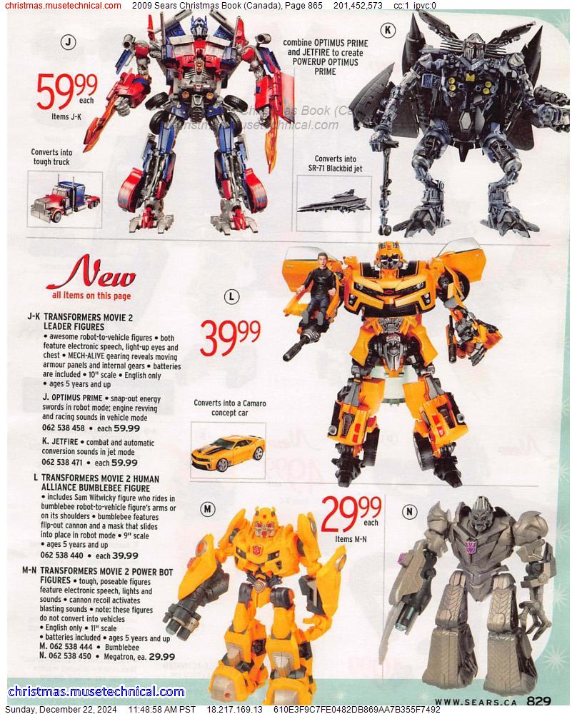 2009 Sears Christmas Book (Canada), Page 865