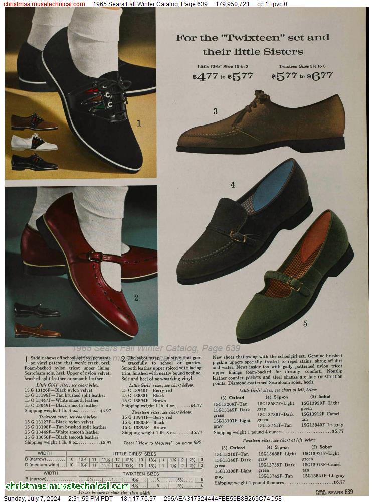 1965 Sears Fall Winter Catalog, Page 639