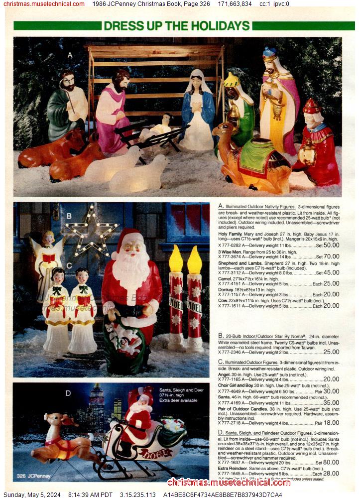 1986 JCPenney Christmas Book, Page 326