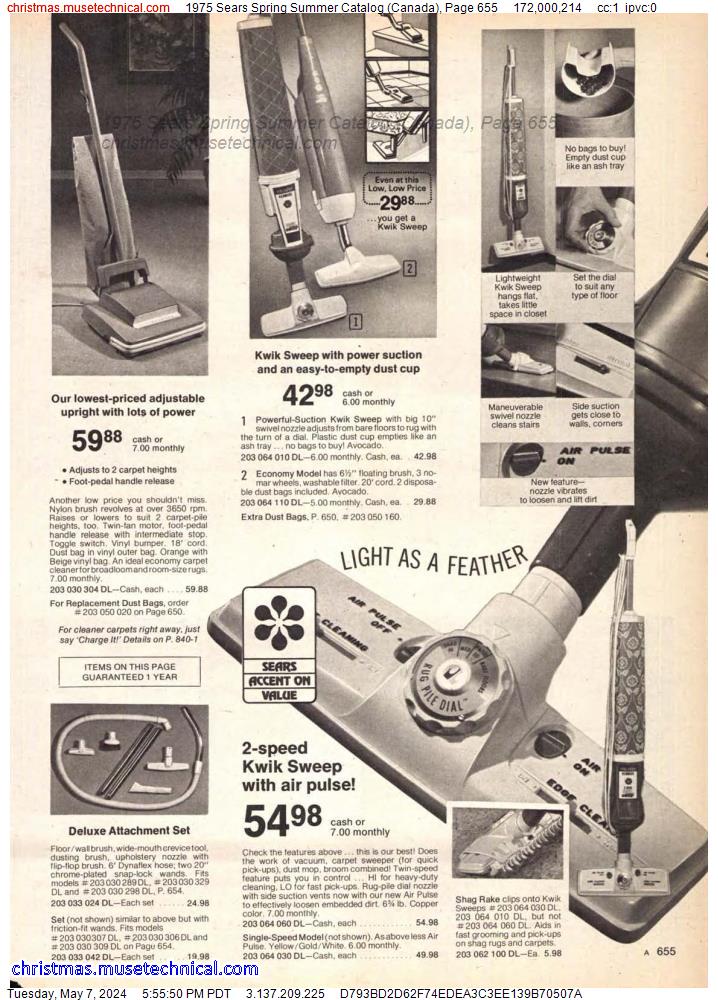 1975 Sears Spring Summer Catalog (Canada), Page 655