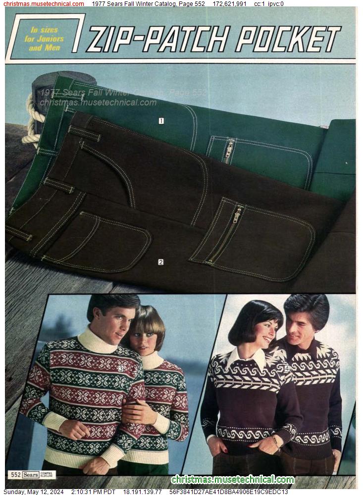 1977 Sears Fall Winter Catalog, Page 552