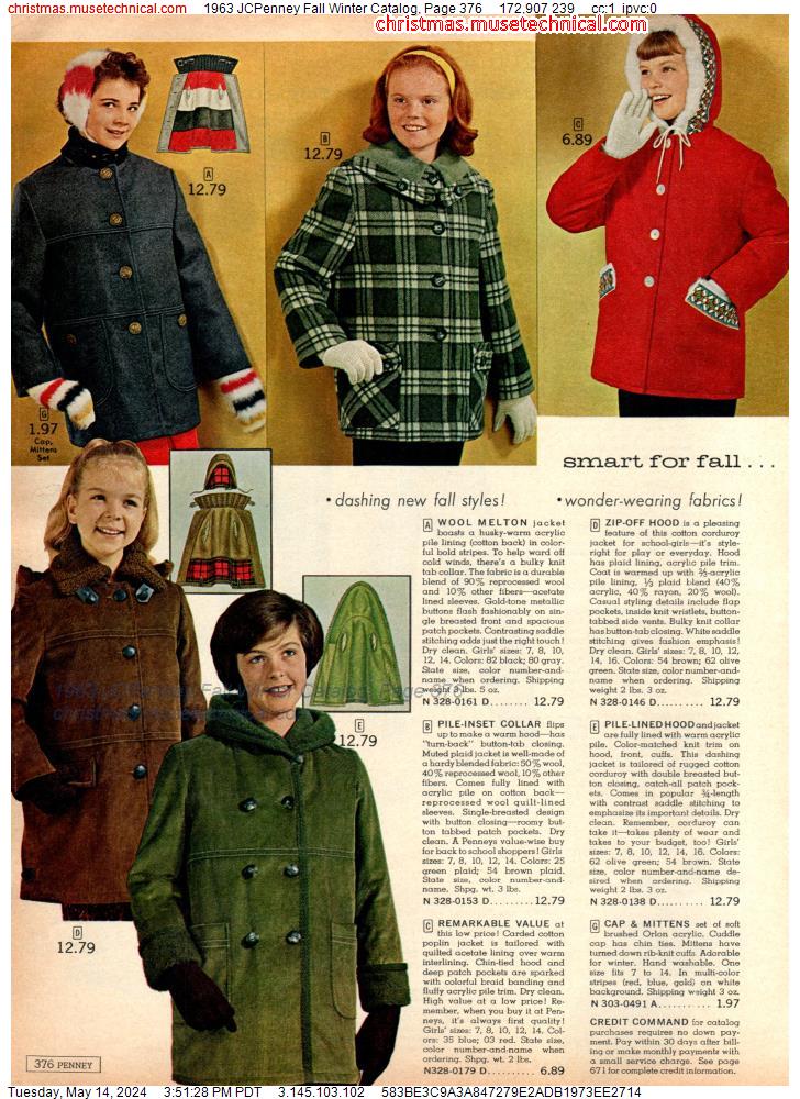1963 JCPenney Fall Winter Catalog, Page 376