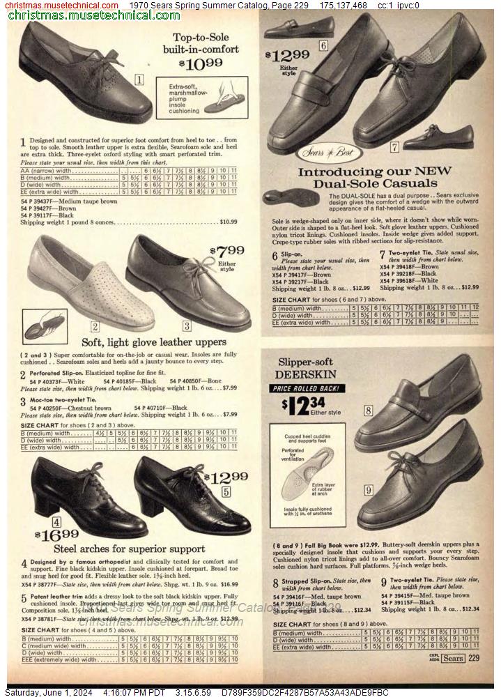 1970 Sears Spring Summer Catalog, Page 229