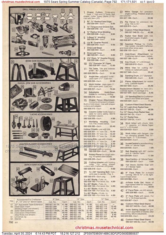 1975 Sears Spring Summer Catalog (Canada), Page 792