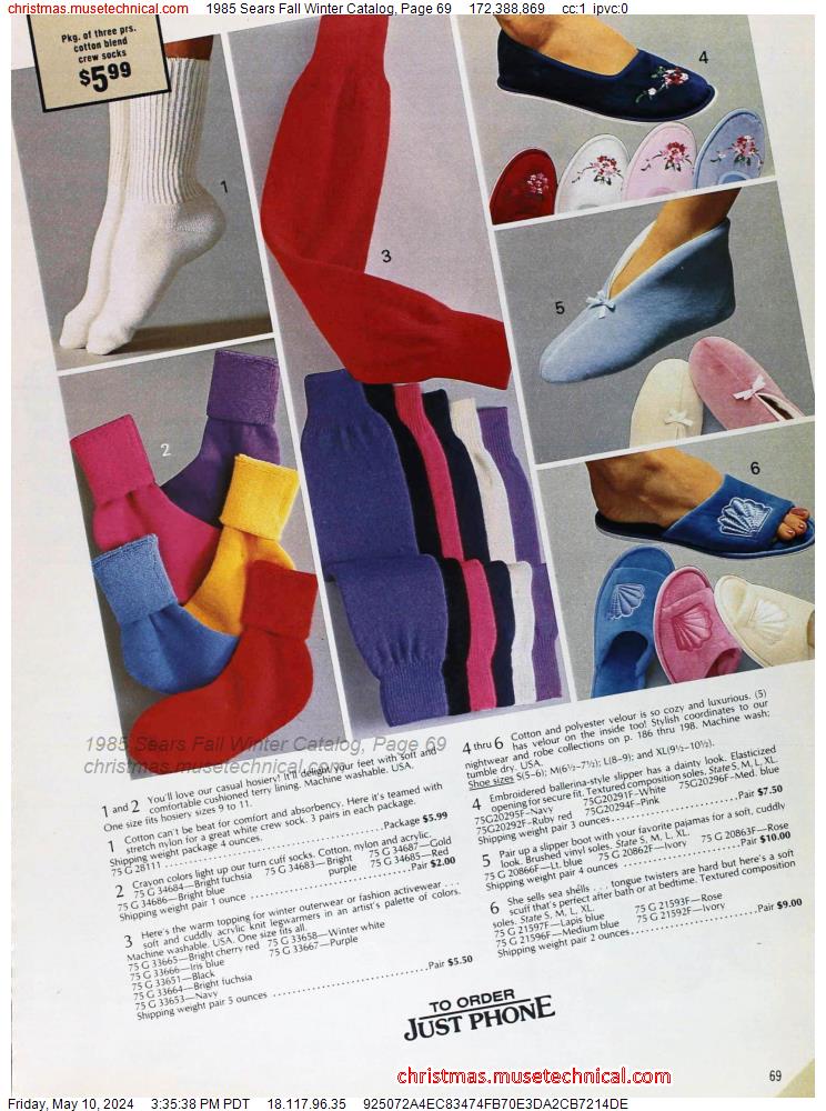 1985 Sears Fall Winter Catalog, Page 69