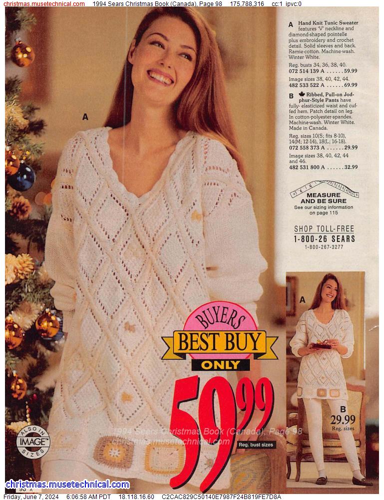 1994 Sears Christmas Book (Canada), Page 98