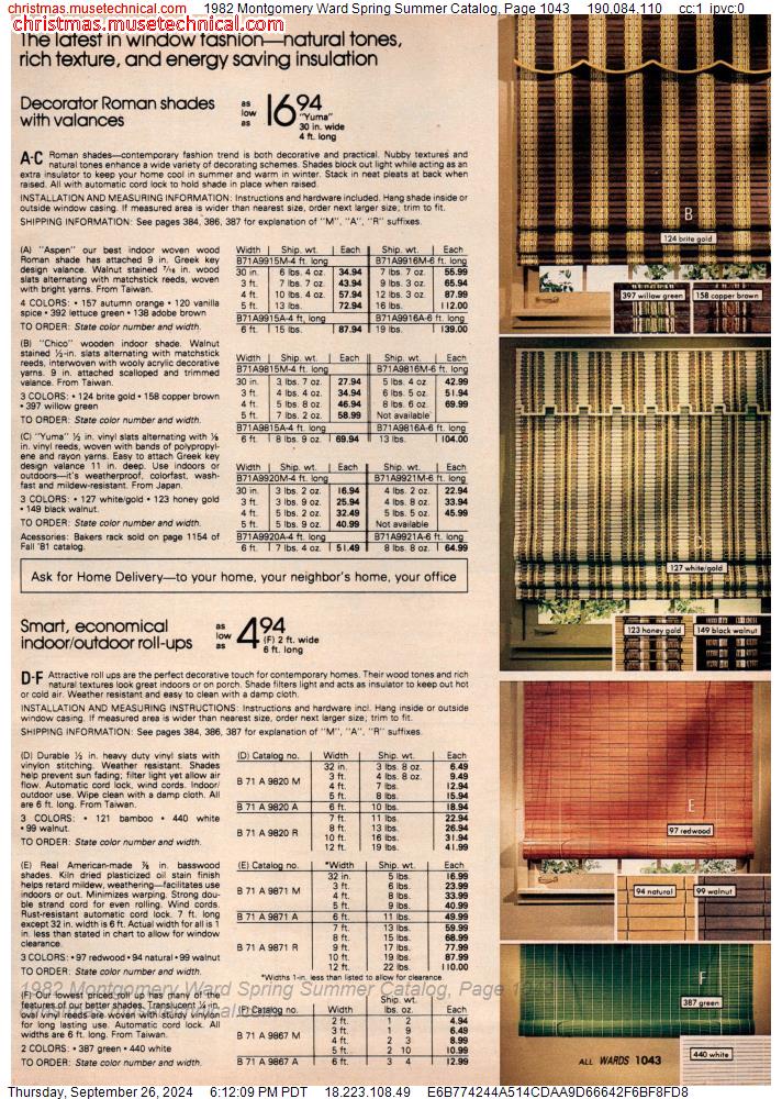 1982 Montgomery Ward Spring Summer Catalog, Page 1043