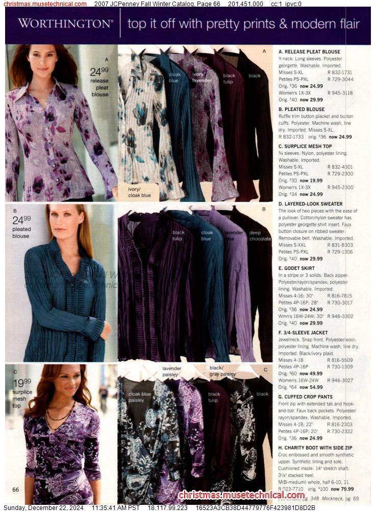 2007 JCPenney Fall Winter Catalog, Page 66