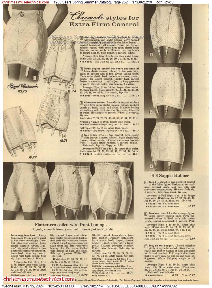 1960 Sears Spring Summer Catalog, Page 252