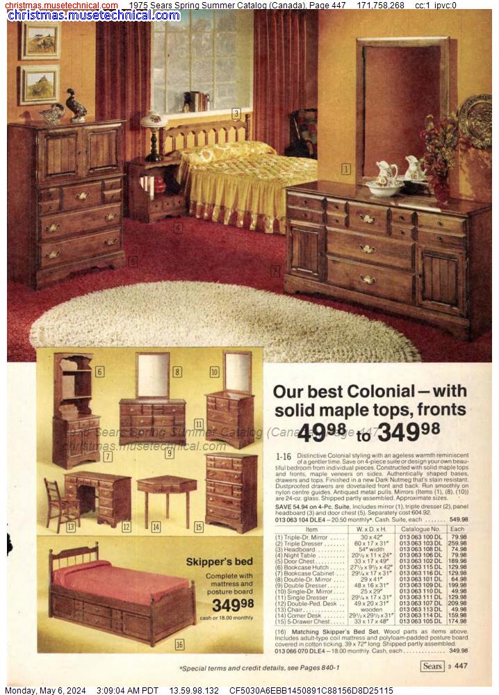 1975 Sears Spring Summer Catalog (Canada), Page 447