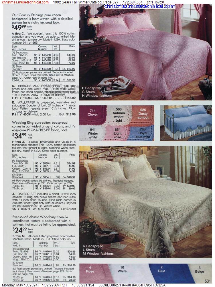 1992 Sears Fall Winter Catalog, Page 527