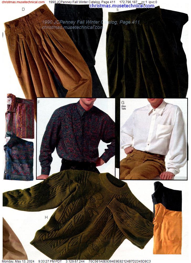 1990 JCPenney Fall Winter Catalog, Page 411